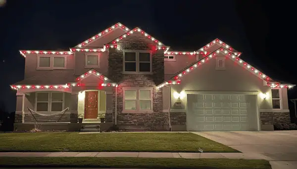 Candy Cane Christmas Light Install